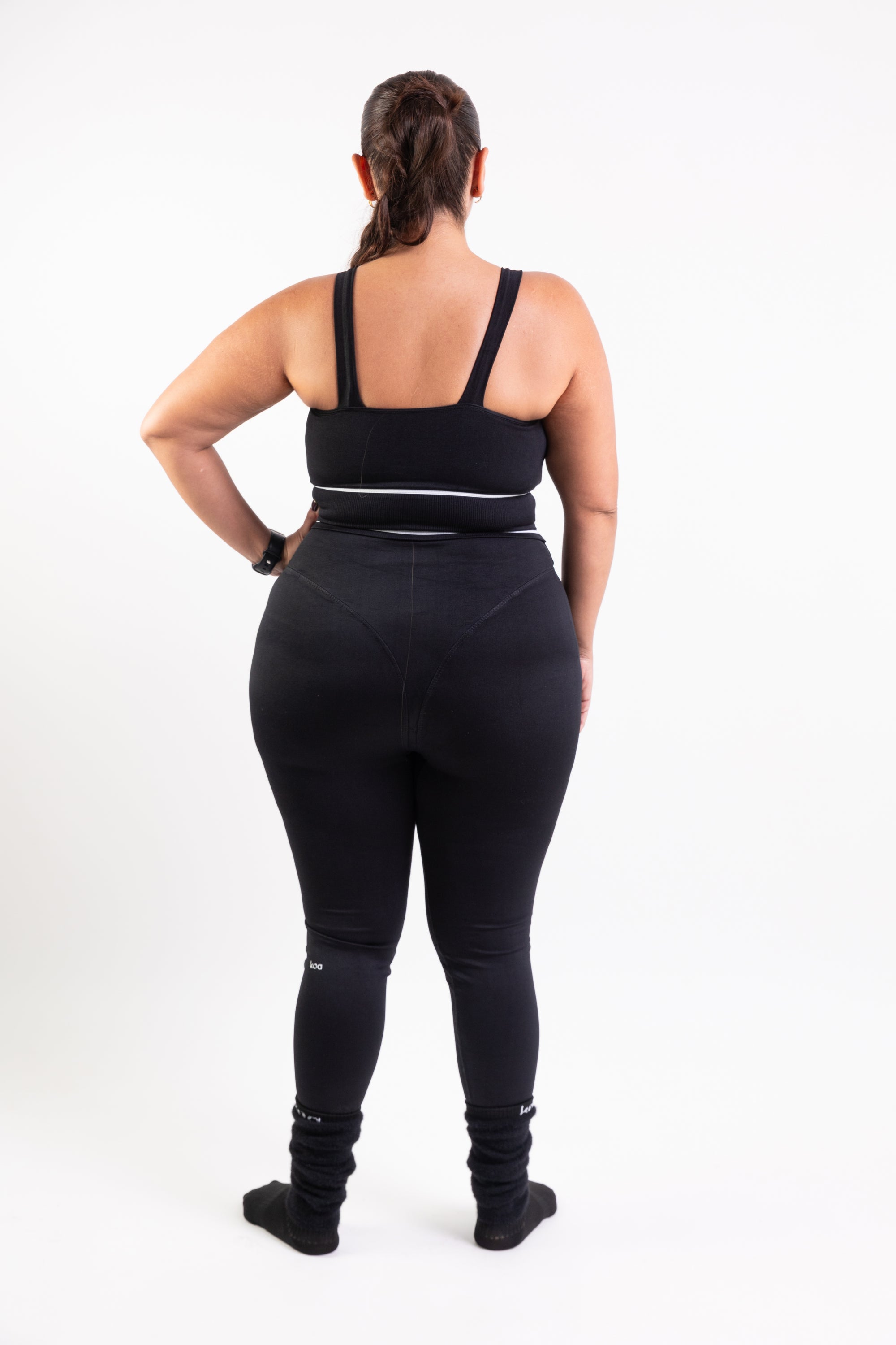 Set Compresivo V Panel CURVY Negro