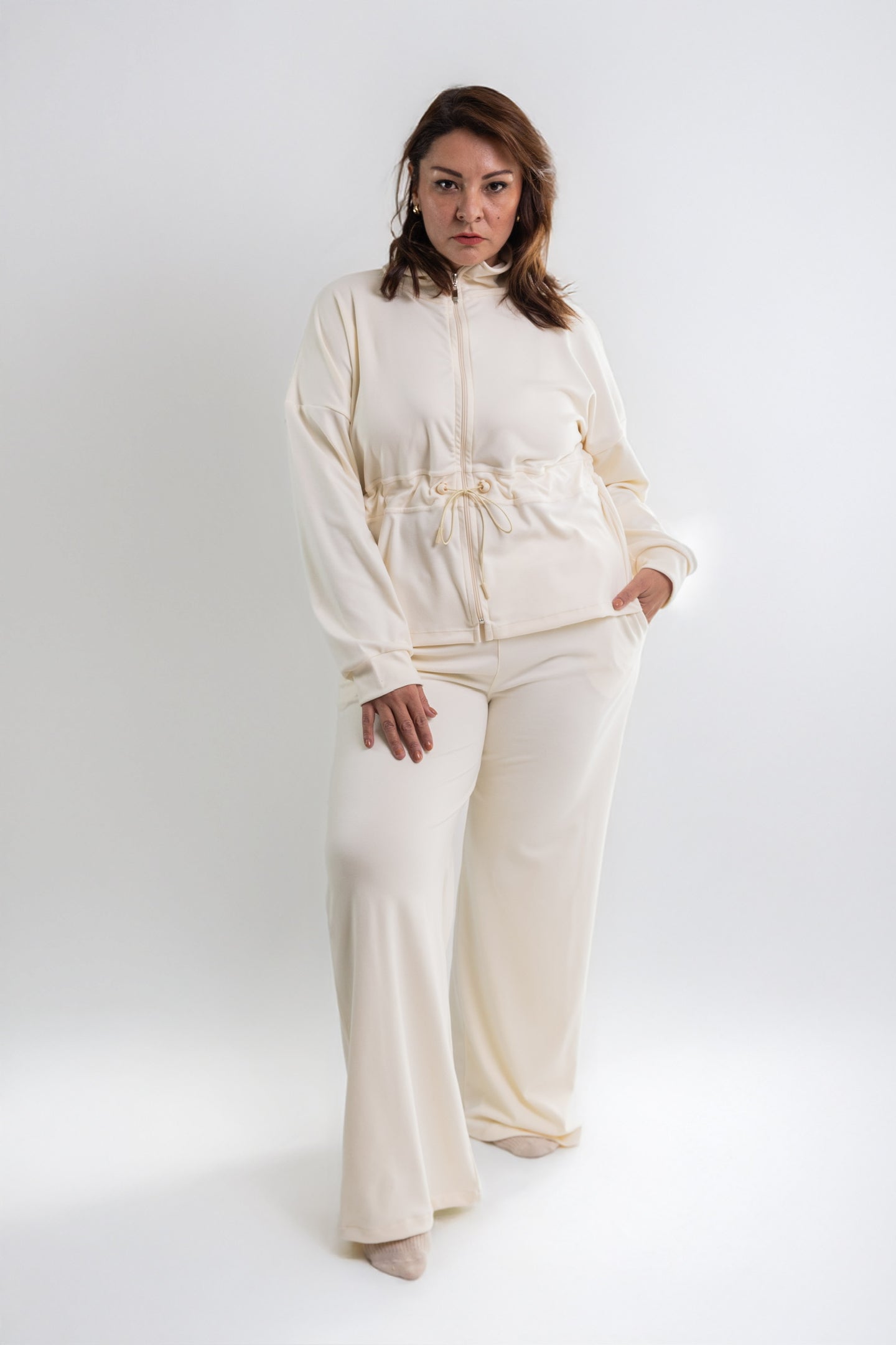 Set Pants Confort CURVY Beige
