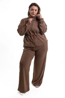 Set Pants Confort CURVY Café