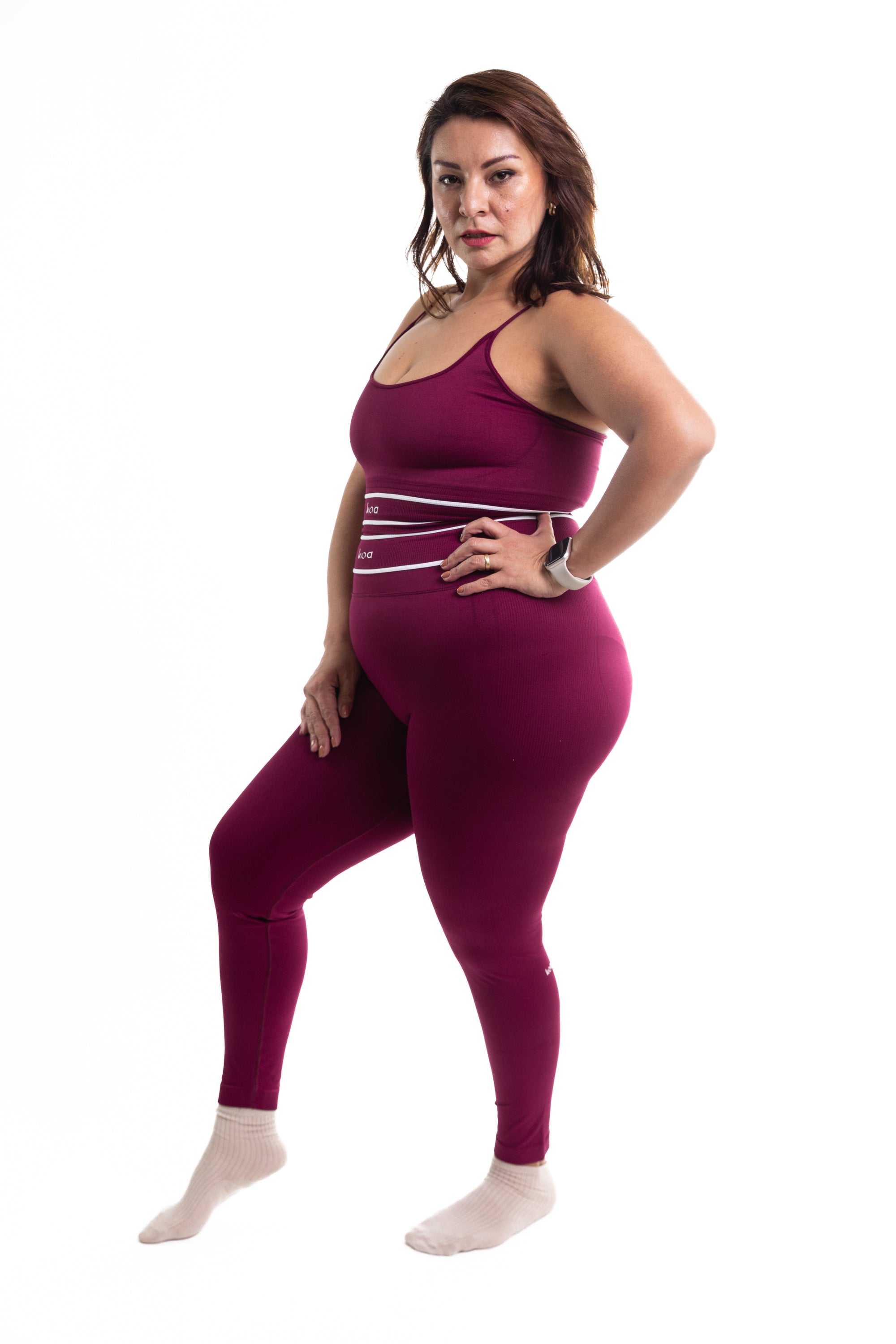 Set Compresivo Butt Control CURVY Vino