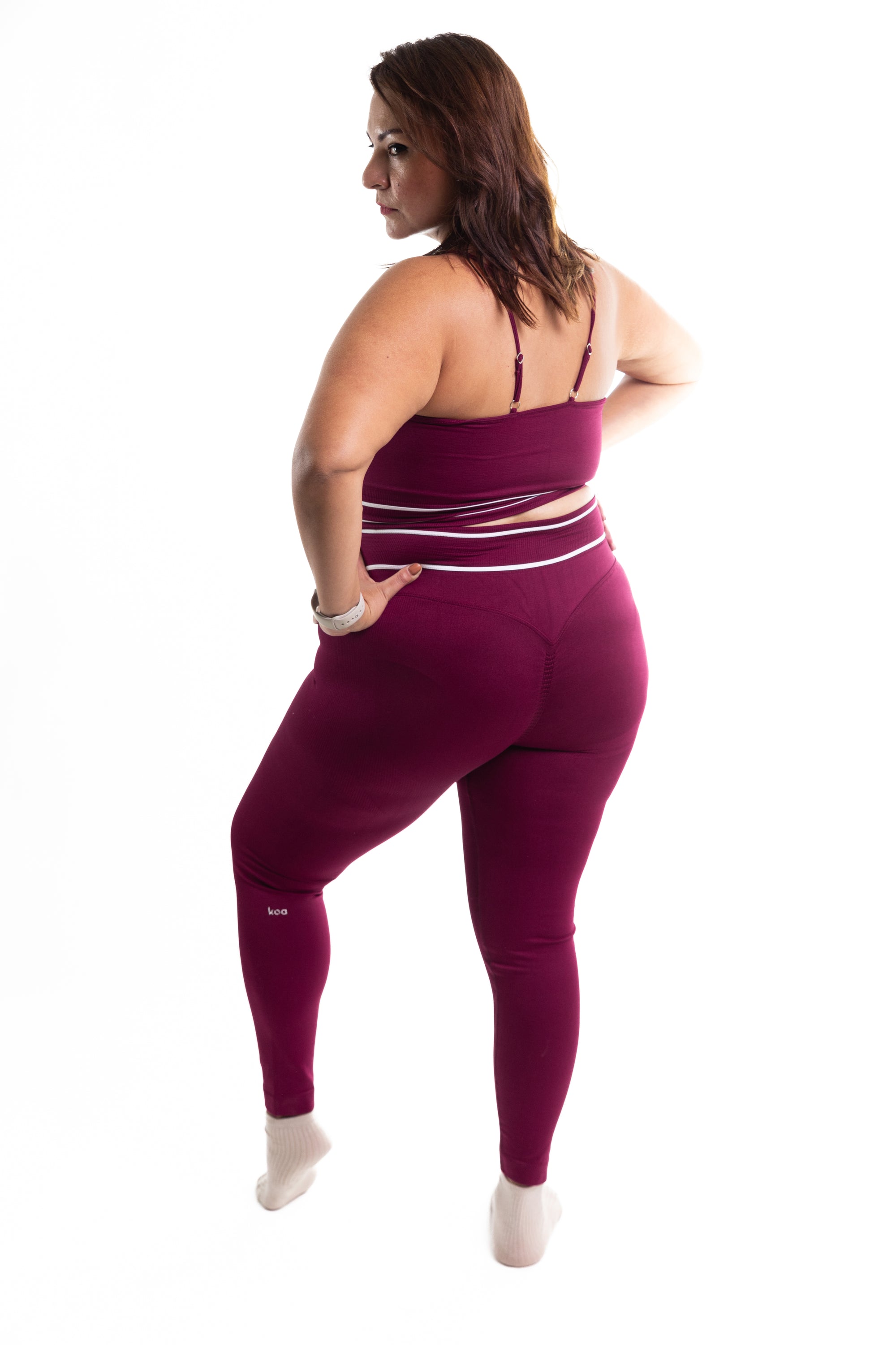 Set Compresivo Butt Control CURVY Vino