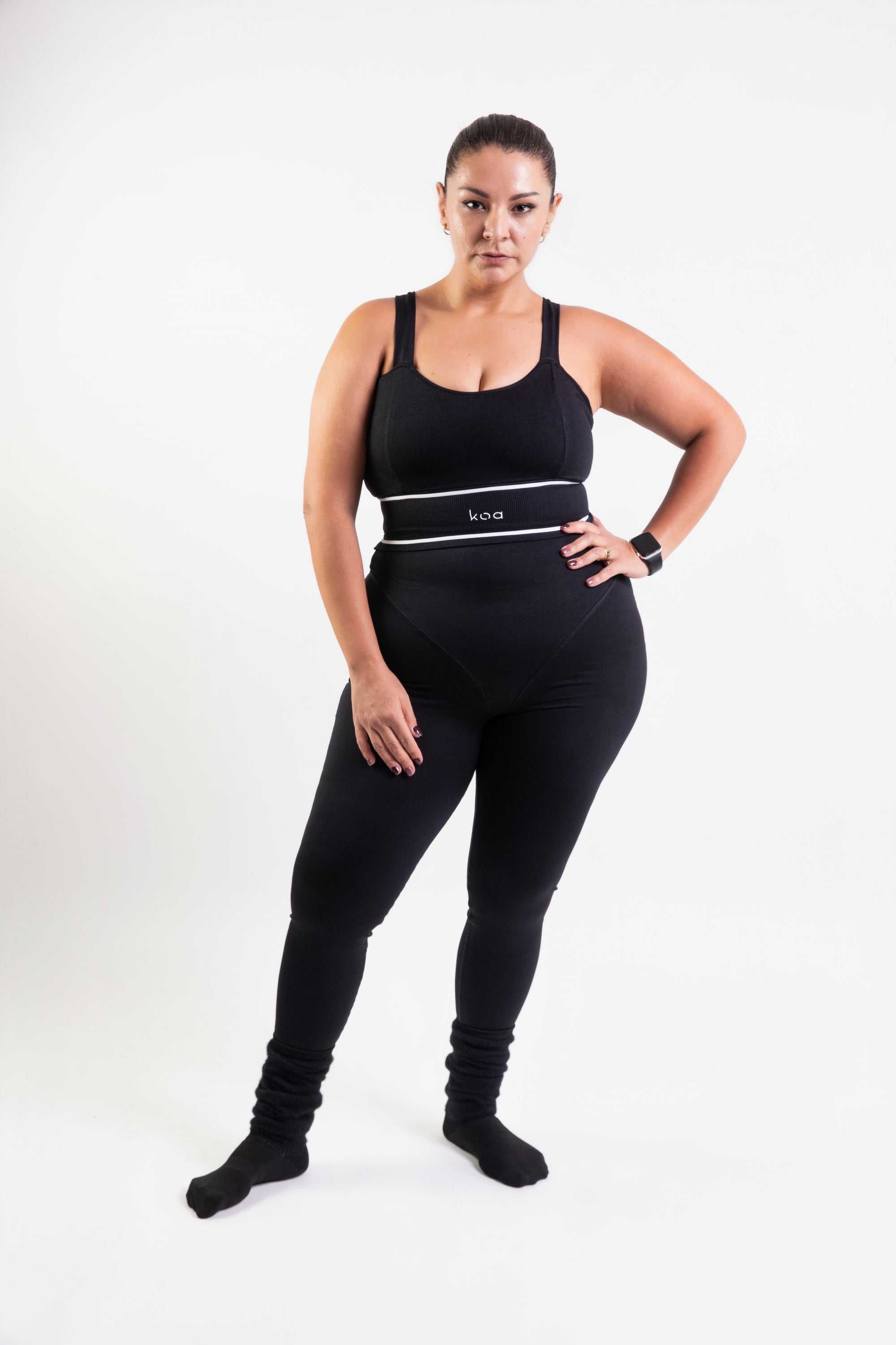 Set Compresivo V Panel CURVY Negro
