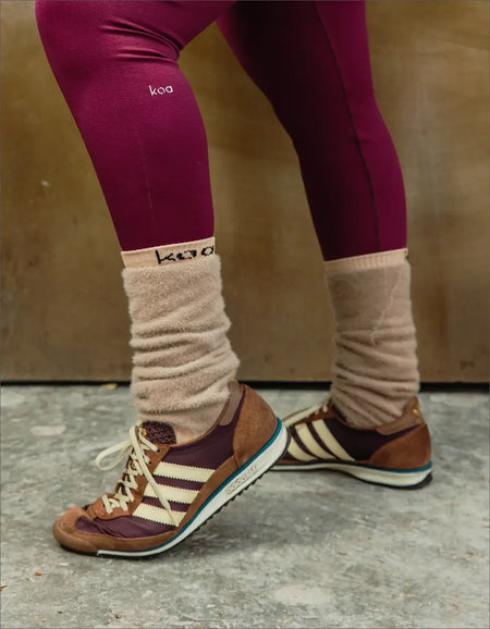 Calceta Deportiva Termica Beige