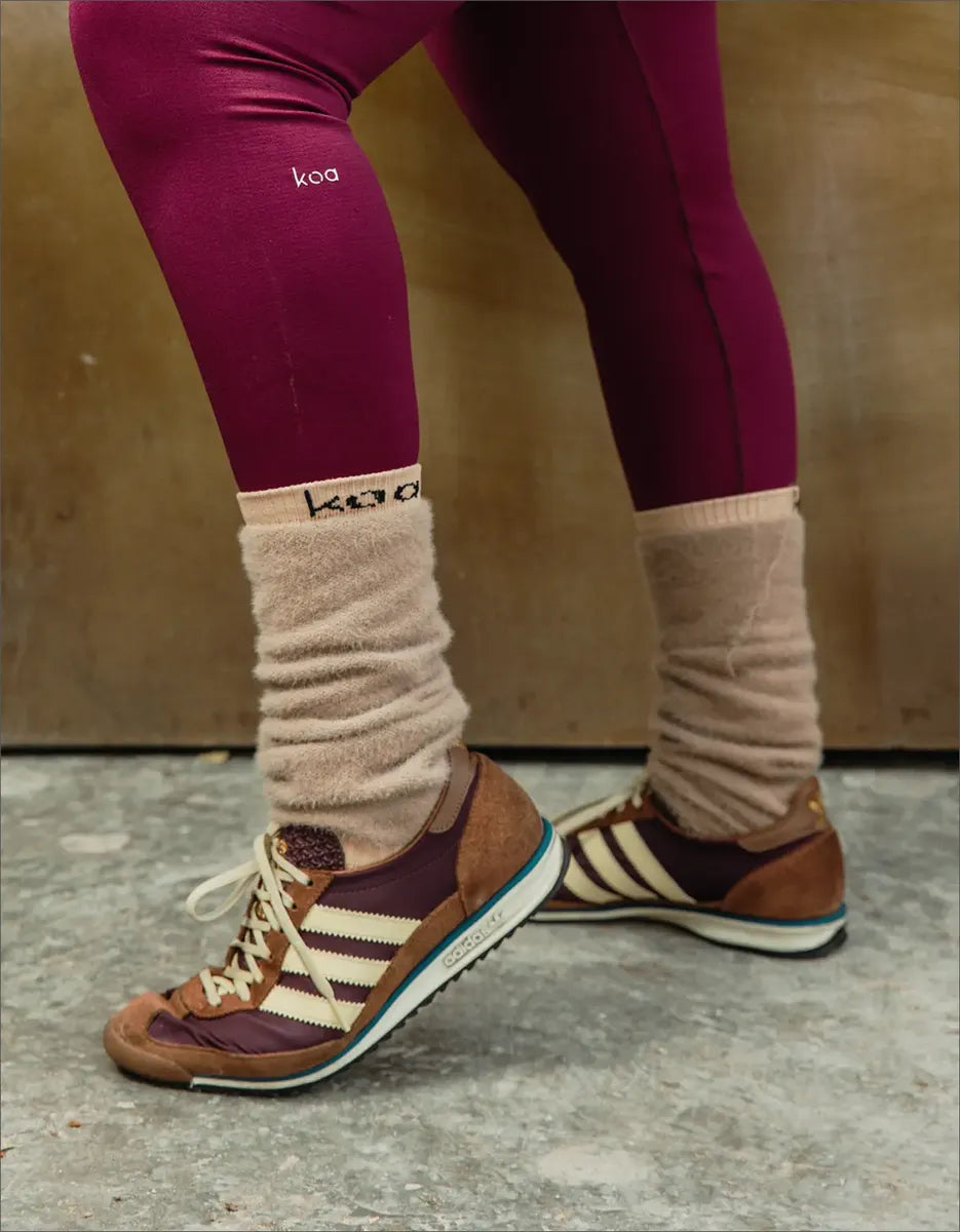 Calceta Deportiva Termica Beige