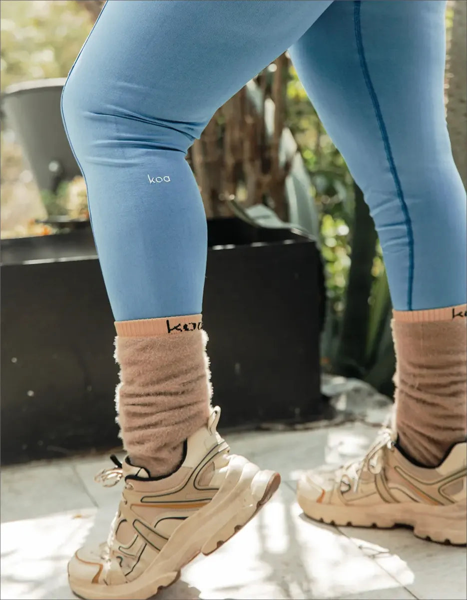 Calceta Deportiva Termica Beige